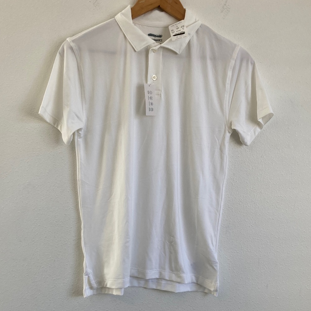 J‎ Crew Crewcuts white Performance Polo XL